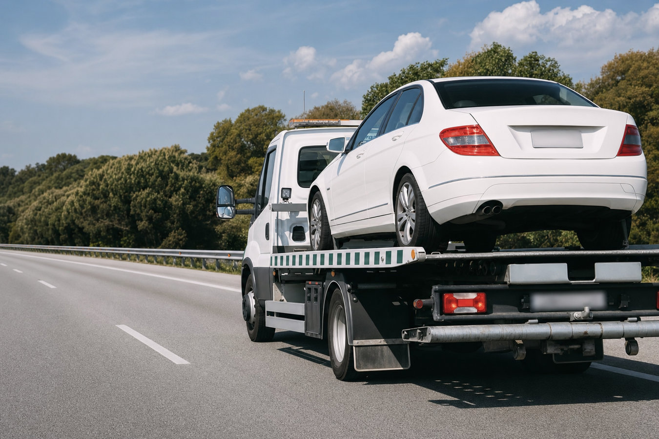 Flatbed towing